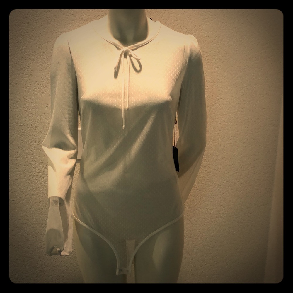 Forever 21 - Sheer Body Suit - Ivory